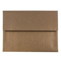 JAM Paper A2 Metallic Invitation Envelopes - 4.375" x 5.75" - Stardream Bronze - 25 Pack -Colour: Stardream Bronze