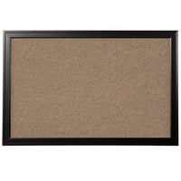 Quartet Cork Bulletin Board, Espresso Frame, 36" x 24"-Contemporary colour and design to complement any decor