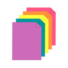 Astrobrights 65lb Cover Paper - 8.5" W x 11" H - Tropical - 5-Colour - 50 Pack-Ideal for DIY crafting, school projects, scrapbooking, invitations, and more