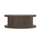 Manhattan Comfort Alure 36" Contemporary Round Coffee Table - Walnut-Available in three finishes: Walnut, Natural Oak, and Charcoal
