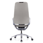 Decent Living Full Height Back Office Chair - Off White-Adjustable seat depth, height and tilt tension