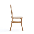 Manhattan Comfort Paragon 1.0 17.52" Industry Chic Upholstered Dining Chair - Nature and Oatmeal - Set of 2-Optional Seat Cushion Included to Add Extra Comfort
