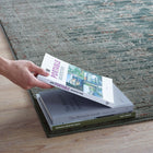 Modway Hesper Distressed Contemporary Floral Lattice Area Rug - 5 ft W x 8 ft L - Teal Beige/Brown-Two-Ply Polypropylene Yarn