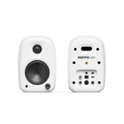 Kanto Powered Desktop Speakers with USB-C, RCA, Bluetooth 5.3 and Headphone Out - Chalk - 2 Pack-3" Paper Cone Drivers