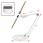 ShoppingAll Long Adjustable Tablet Stand - White-White colour