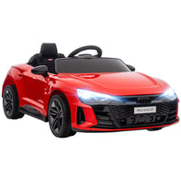 Aosom 12V Audi RS e-tron GT Kids Electric Ride-On Car with Remote Control - Red-Licensed 12V Audi RS e-tron GT makes sure authentic design 