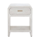Zuo Yume Side Table - Oak White-Wood Veneer MDF square shape tabletop
