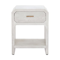 Zuo Yume Side Table - Oak White-Wood Veneer MDF square shape tabletop
