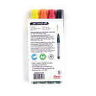 Pentel Wet Erase Chalk Marker for Glass Surfaces - Small Chisel Tip - Assorted Colours (Black, Red, Orange, Yellow)-Turn windows, mirrors and glass into works of art or special announcements