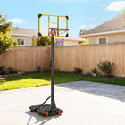 Soozier Portable Basketball Hoop-Built-in wheels to move easily 
