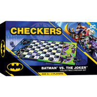 Masterpieces Puzzle Company Batman vs The Joker Checkers Board Game-Age: 6+
