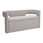 Zuo Papua Storage Bench - Grey-Seats up to 2