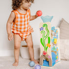 Melissa & Doug Rollables Wooden Ocean Slide Infant and Toddler Toy - 5 Pieces-8