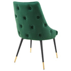 Modway Adorn Tufted Performance Velvet Dining Side Chair - Green-Comes Fully Assembled