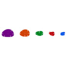 edxeducation Interlocking Rainbow Pebbles Mini Jar - Set of 72-6