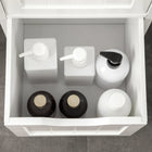 Kleankin Narrow Freestanding Bathroom Linen Tower Cabinet - White-Colour: White 