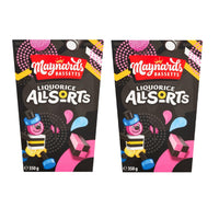 Maynards Bassetts Liquorice Allsorts Carton 400g (2 pack)-Filled with Maynards Bassett's Liquorice Allsorts sweets