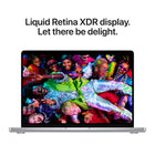 Apple MacBook Pro 14" - M5 Pro - 15‑core CPU - 1 TB SSD - 24 GB Memory - Silver-Brilliant Pro Display - The 14.2-inch Liquid Retina XDR display features 1600 nits peak brightness, up to 1000 nits sustained brightness and 1,000,000:1 contrast