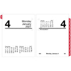 AT-A-GLANCE 2027 Daily Desk Calendar Refill 2-Pages/Day - 3-3/4" H x 3" W - English-12 months tabbed: January 2027 - December 2027
