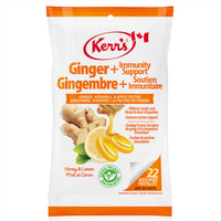 Kerr's Ginger + Immunity Support Lozenges - Honey & Lemon-Made in Canada