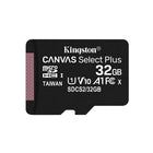 Kingston 32 GB Canvas Select Plus MicroSD Card with SD Adapter-Class 10 UHS-I speeds up to 100MB/s