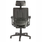 Nightingale Bless Mesh Back With Headrest & Upholstered Seat Chair - Black-Self-weighted mechanism for the perfect tension control with tilt lock, pneumatic height adjustment, and built-in seat slide controller