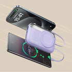 Shuji True Colour Series 10000mAh Portable Power Bank - Purple-10000 mAh battery capacity provides reliable portable backup power for smartphones and compatible mobile devices