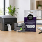Premium Tape Compatible with Brother TZ-121, TZ121, TZe-121, TZe121 - Black / Clear - 9 mm-Brand: Premium Tape