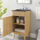 Modway Render 18" Bathroom Vanity - Oak/Black-8" Centerset Holes