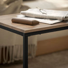 HOMCOM Nesting Coffee Table for Living Room - Brown - 3 Pack-Overall dimension: 35.5"L x 17.75"W x 19.75"H (90 x 45 x 50 cm) (large), 15.75"L x 15.75"W x 15.75"H (40 x 40 x 40 cm) (small)