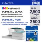 Brother Genuine LC506XXLBKS Ink Cartridge - Super High Yield - Black  -Brother Genuine LC506XXLBKS Super High Yield Black Ink Cartridges deliver consistent, reliable performance