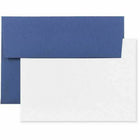 JAM Paper Stationery Set - 25 White Cards and 25 A2 Envelopes - Presidential Blue - set of 25-Color: Presidential Blue 