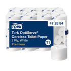 Tork Premium Coreless High Capacity 2-ply Toilet Paperr - 36 Pack-50% more capacity than other premium rolls