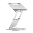 ShoppingAll Ergonomic Height Adjustable Laptop Stand Riser - Silver-Made of premium aluminum alloy