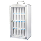 Kore Design 36-Slot Cell Phone Storage Wall Mount Aluminum Lock Box-Enhanced Organization: Keeps devices like cell phones, calculators, and small essentials stored neatly in one place.