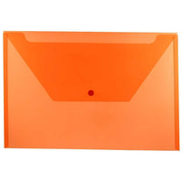 JAM Paper Plastic Envelopes with Snap Closure, Legal Booklet, 9.75 x 14.5, Orange Poly, 12 Pack (219S0OR)-Orange Plastic Snap Closure Legal Document Envelope