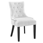 Modway Regent Tufted Fabric Dining Chair - White-Tufted Dining Chair
