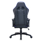 TygerClaw High Back Gaming Chair for Maximum Comfort - Blue-Glide easily across your floor on durable wheels without scratching the surface