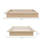 Nexera Malibu Bed Frame - Queen Size - Natural Blonde Oak-10