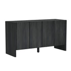 Manhattan Comfort Linda 60" Modern 4-Door Sideboard - Charcoal Gray-Recommended for up to a 70" TV