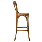 Modway Gear Bar Stool - Walnut-Weight Capacity: 330 lbs.