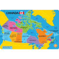 Ashley Productions Smart Poly The Original Fun Mat Welcome Mat - 15.5" x 23.5" - Canada Map-Measurements and Design: The Canada Map Welcome Mat measures 15.5" x 23.5".