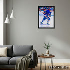 Mike Bossy New York Islanders Skating - Framed Canvas - 22" x 31"-Ready to hang - arrives fully assembled