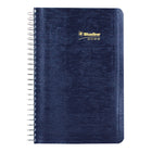 Blueline 2026 Daily Planner with Spiral Binding - 8" x 5" - Blue - Bilingual-Appointment schedule from 7:00 a.m. to 7:30 p.m. in 30-minute intervals, for full week