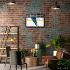 Frameworth Macklin Celebrini San Jose Sharks Action - Framed Canvas - 31.5" x 22.5"-6