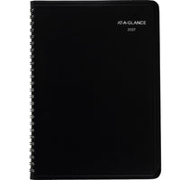 AT-A-GLANCE 2027 QuickNotes Weekly/Monthly Appointment Book - 9-7/8" H x 8" W - Black - Bilingual-12 months tabbed: January 2027 - December 2027