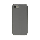 Gry Mattr Genuine Leather Folio Wallet Case for iPhone 6, 7, 8 - Cool Grey-Card Utility Pocket