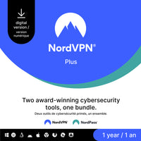 NordVPN Plus 1-Year Cybersecurity Package [Download]-Valid email address must be provided at checkout
