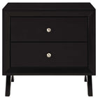 Modway Providence Nightstand or End Table - Cappuccino-Tapered Wood Legs