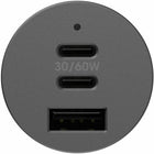 OtterBox Premium Pro Fast Charge 72W Dual USB-C and USB-A Car Charger - Black-Durably designed for the long haul, wherever the road leads